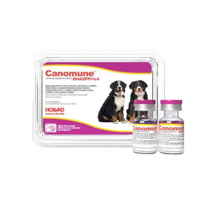 Canomune DHA2PPI L4 ( VACUNA SEXTUPLE ) 12 DOSIS REQUIERE TRANSPORTARSE EN FRÍO LLAME PARA COTIZAR ENVÍO