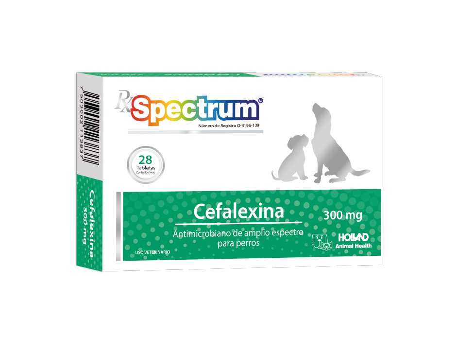 Spectrum® Cefalexina 300 mg 28 Tabletas