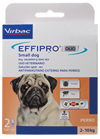 Effipro Duo Small Dog para perros de 2-10 kg 2 pipetas ( Fipronil - Piriproxifen)