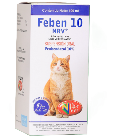 Feben 10 NRV 100 mL ( Febendazol Solución Oral )