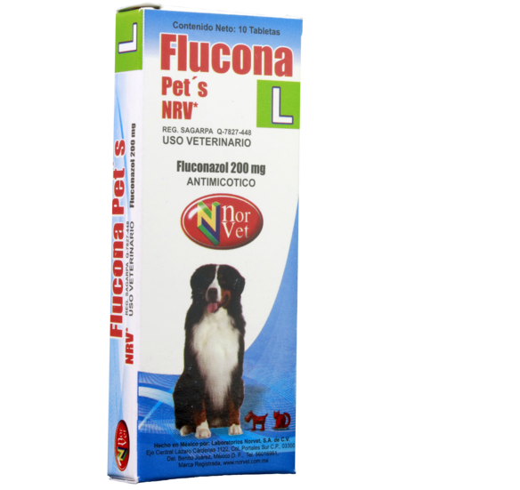 Flucona Pets NRV L 10 Tabletas ( Fluconazol 200 mg )