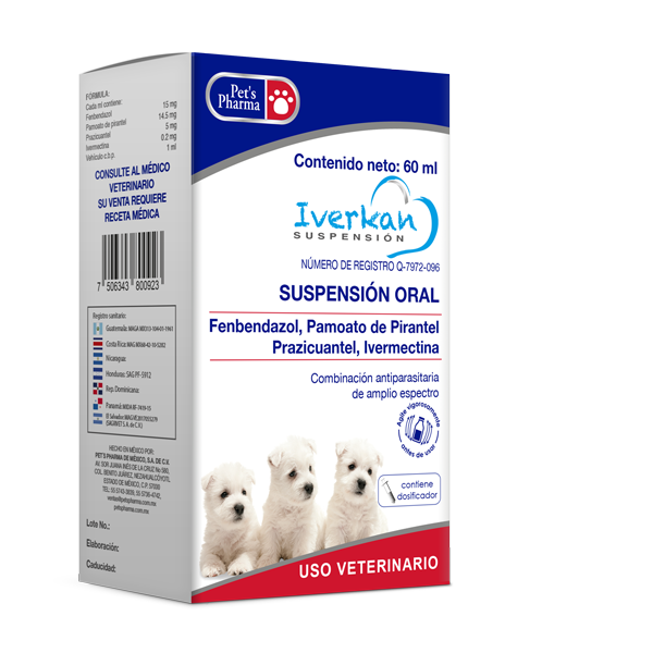 Iverkan Suspensión 60 ml ( Antiparasitario )