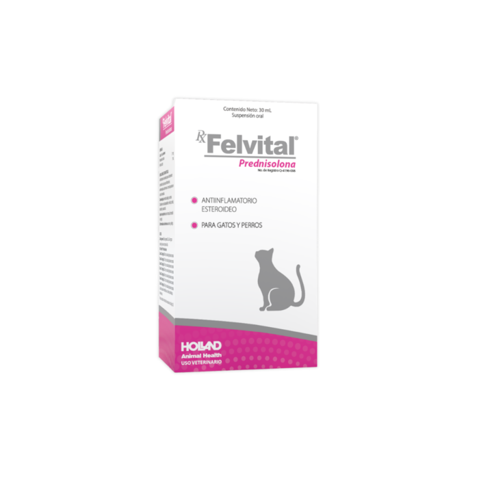 Felvital Prednisolona Suspensión Oral Gatos y Perros 30 mL