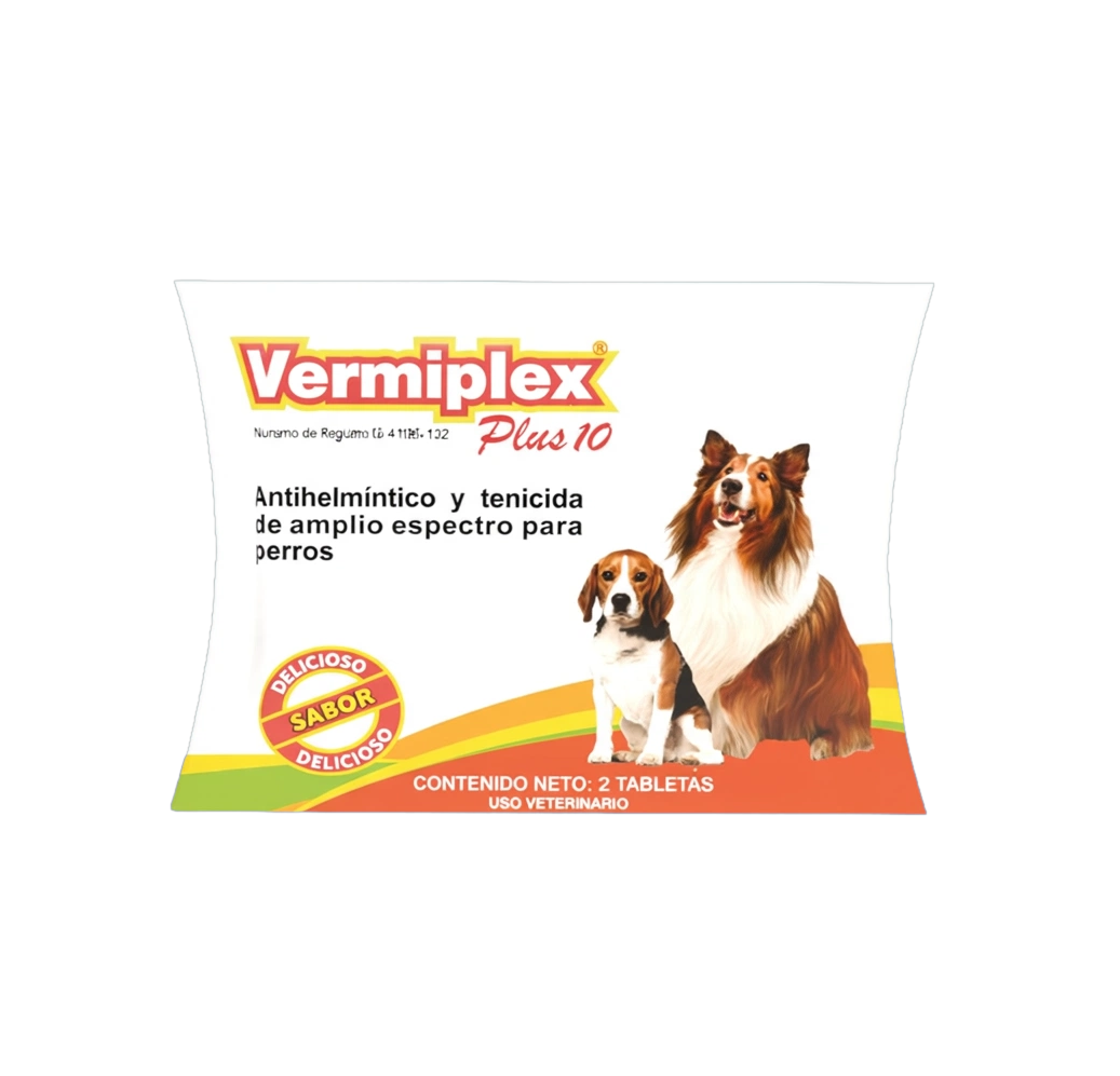 Vermiplex Plus 10 kg cartera con 2 tabletas