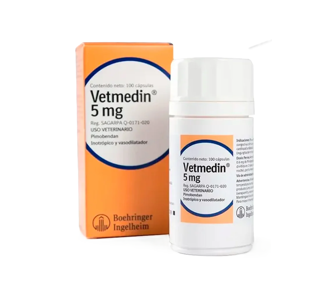 Vetmedin capsulas 5 mg ( pimobendan )