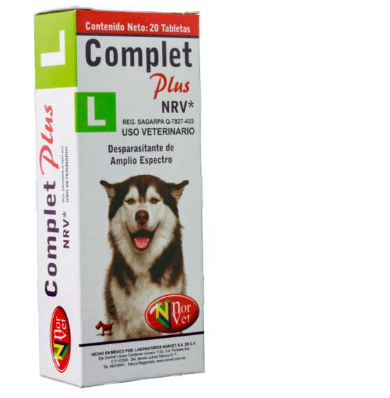 Complet Plus NRV L ( 25 kg ) 20 tabletas