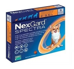 NexGard Spectra Tableta maticable para perro Extra Chico 2-3.5 kg ( 3 tabletas )