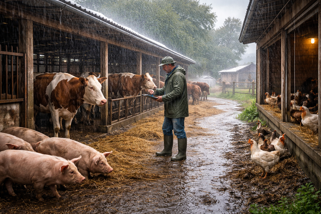 Protección del ganado ante lluvias intensas: estrategias clave para la salud y productividad animal