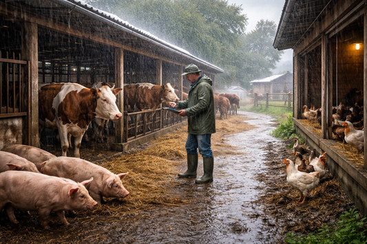 Protección del ganado ante lluvias intensas: estrategias clave para la salud y productividad animal