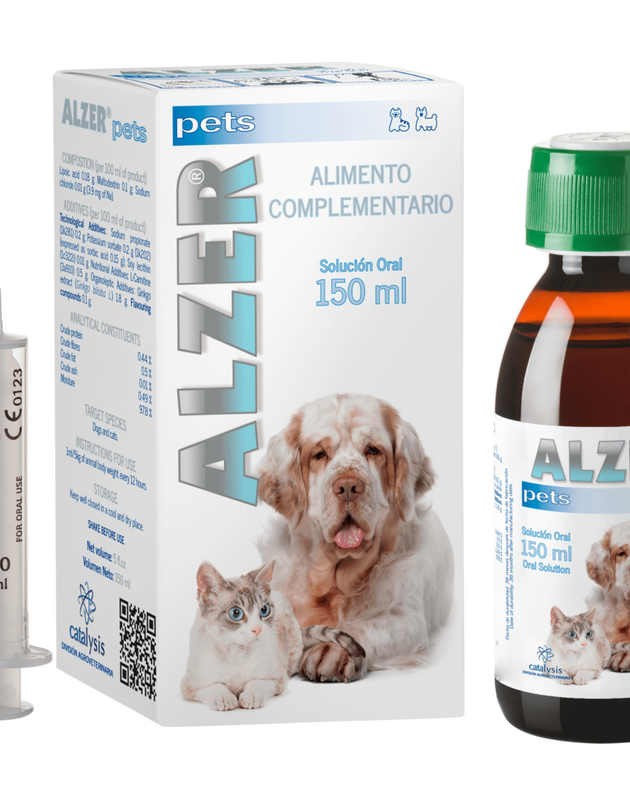 Alzer Pets Solución Oral 150 mL (Suplemento para el Deterioro Cognitivo en Perros y Gatos )