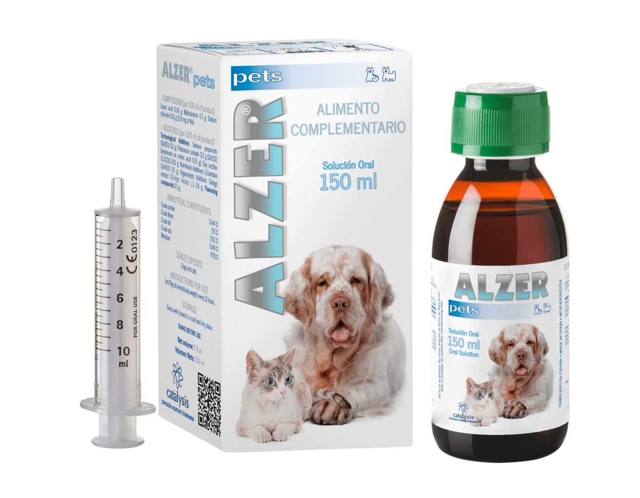 Alzer Pets Solución Oral 150 mL (Suplemento para el Deterioro Cognitivo en Perros y Gatos )