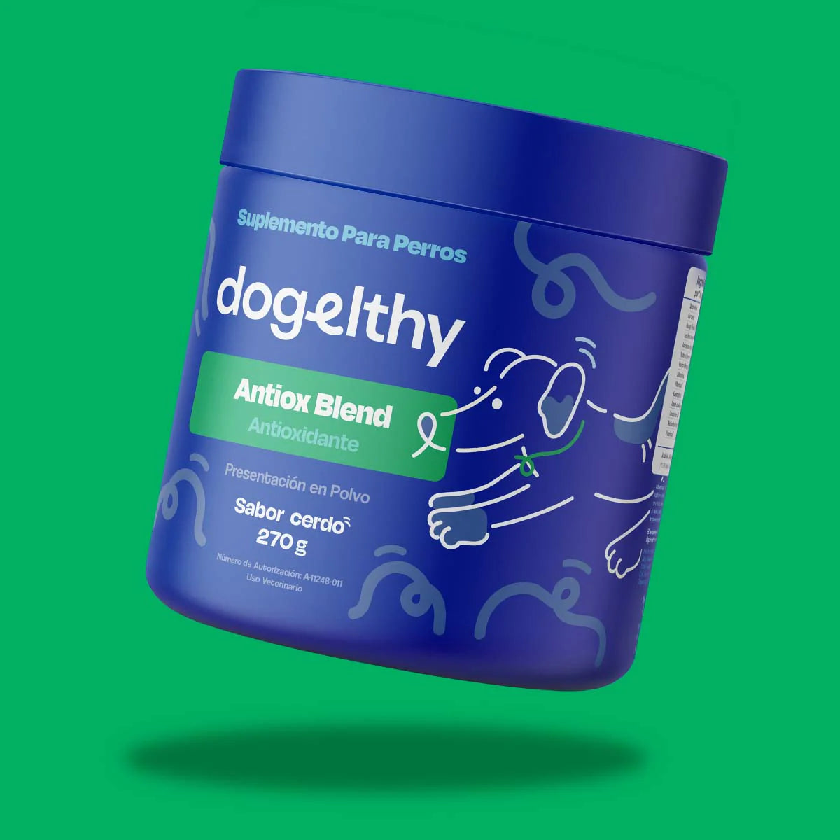 Dogelthy Antiox Blend Sabor Cerdo 270 g (Antioxidante para Perros)