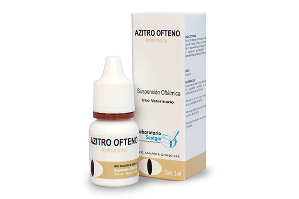Azitro Ofteno 5 mL oftálmico SANTGAR ( azitromicina )  (ZitoOftal )