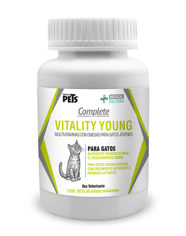 MS Complete Vitality Young para Gatos -  Tabletas Masticables Multivitamínico 60 Tabletas TEMPORALMENTE AGOTADO