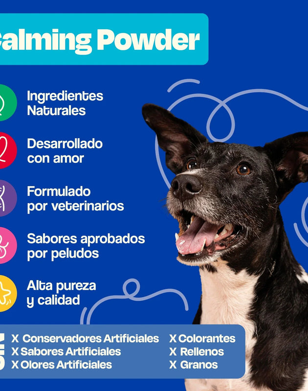 Dogelthy CALMING POWDER 270 gr ( Calmante / Relajante Natural para Hiperactividad o Estrés Sabor a Pescado )