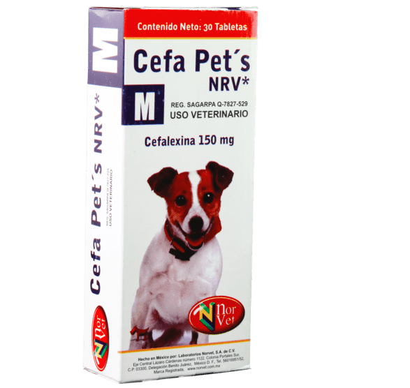 Cefa Pets NRV M 30 Tabletas ( Cefalexina 150 mg )