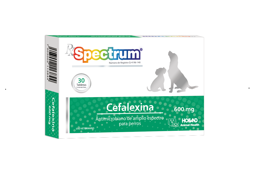 Spectrum® Cefalexina 600 mg 20 Tabletas