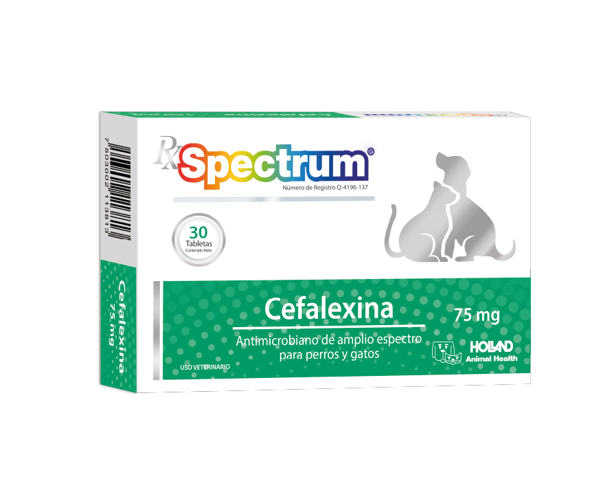 Spectrum® Cefalexina 75 mg 20 Tabletas