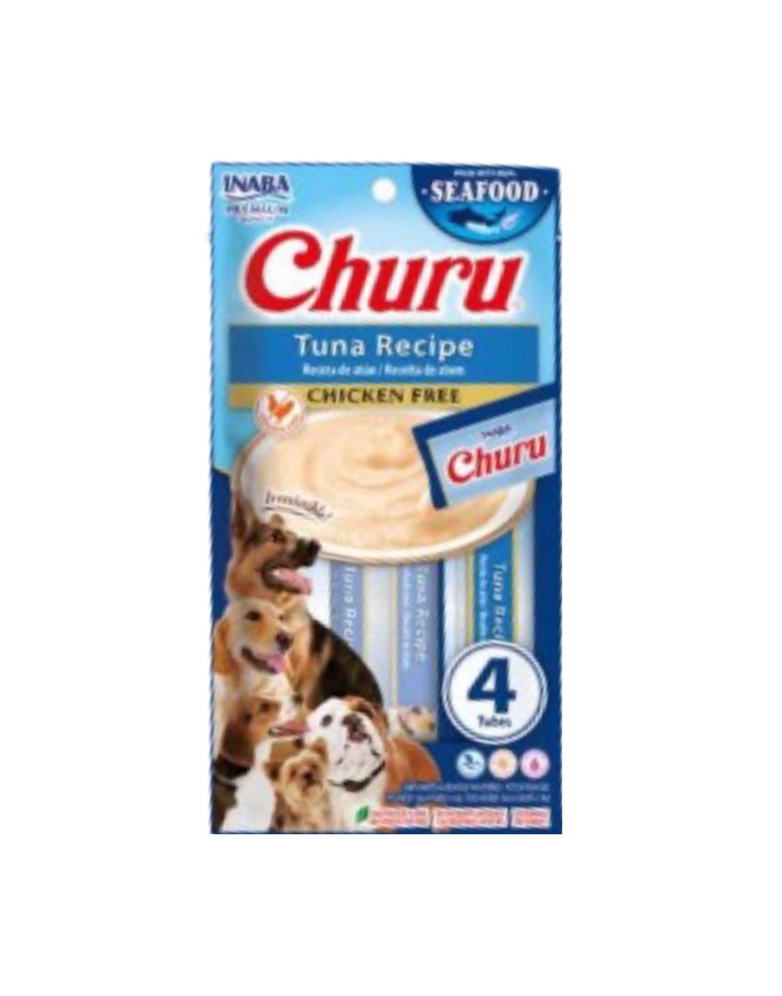 Churu Dog Salmon ( Premio Cremoso para Perro - Receta Salmón ) paquete con 4 piezas