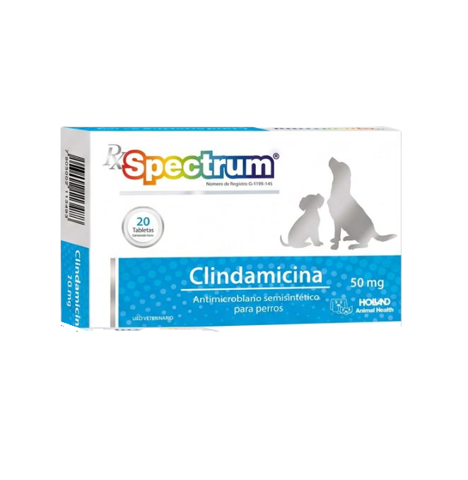Spectrum® Clindamicina 50 mg 20 Tabletas