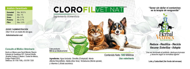 Clorofil VetNat 500 mL ( Clorofila ) ClorofilVetNat