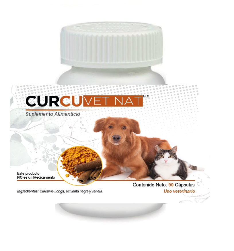 Curcu VetNat 90 Cápsulas (Cúrcuma) CurcuVetNat
