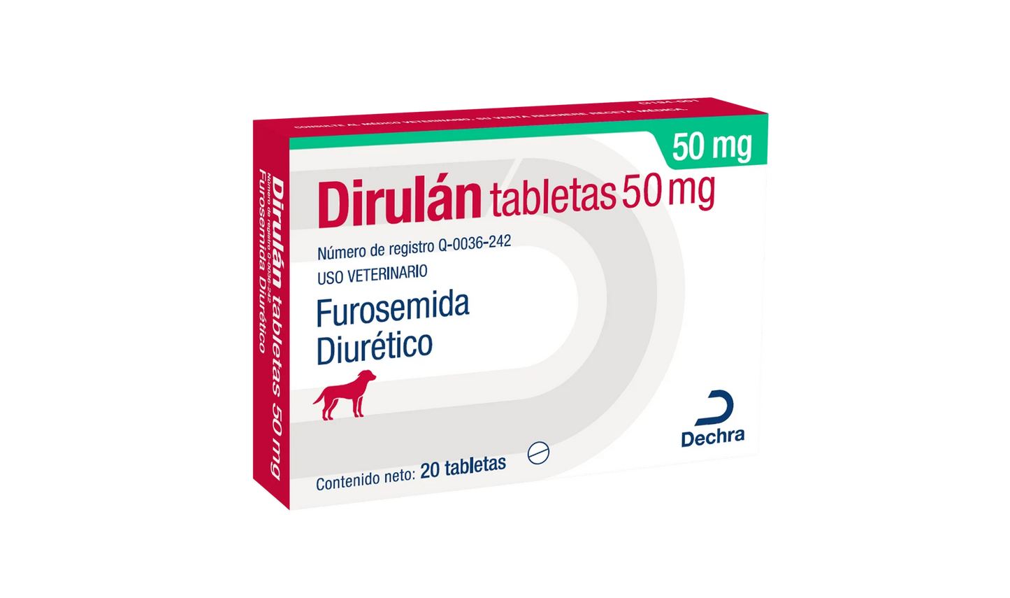 Dirulan Caja 20 tabletas 50 mg
