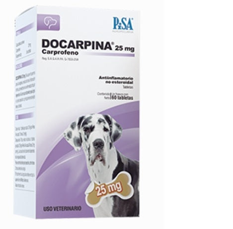 Docarpina 25 mg ( carprofeno ) 60 tabletas