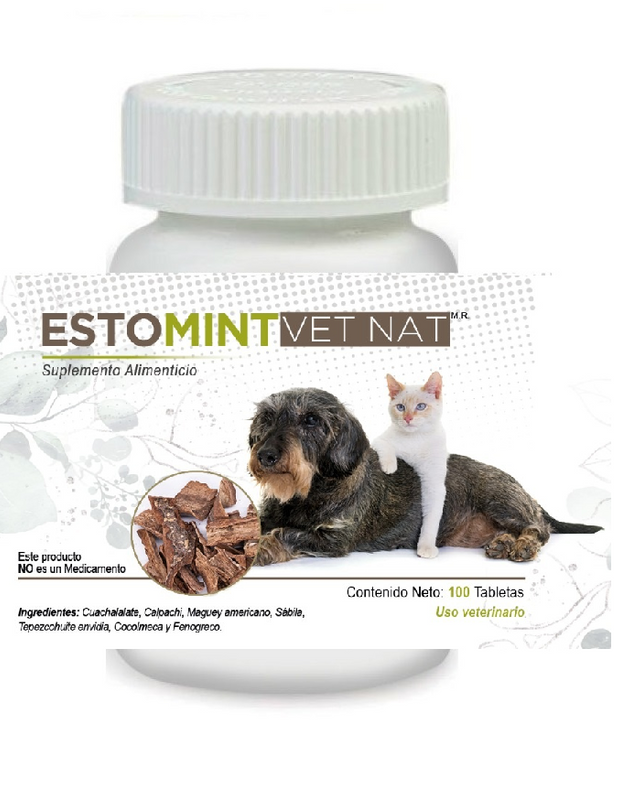 Estomint VetNat 100 Tabletas ( Gastritis ) ANTES Gastri VetNat
