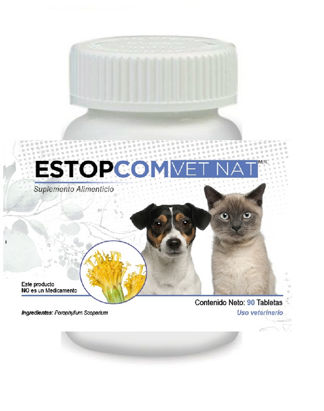 Estopcom VetNat 90 Tabletas  ( Alergias ) ANTES Atopic VetNat