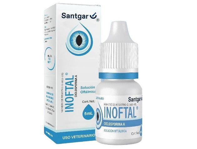 Inoftal 5 mL Solución Oftálmica SANTGAR ( Ciclosporina A ) ANTES Inmunoc