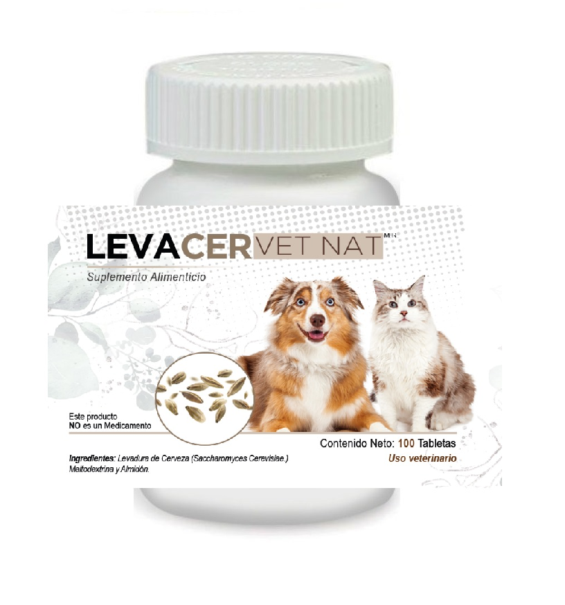 LevaCer VetNat 100 Tabletas  Levadura de Cerveza  ( Suplemento )