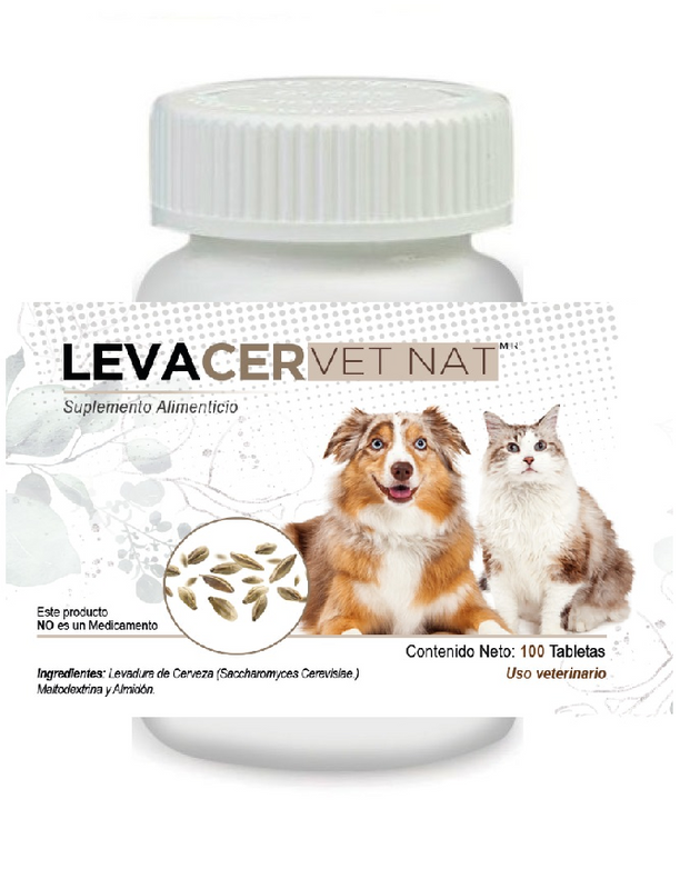 LevaCer VetNat 100 Tabletas  Levadura de Cerveza  ( Suplemento )