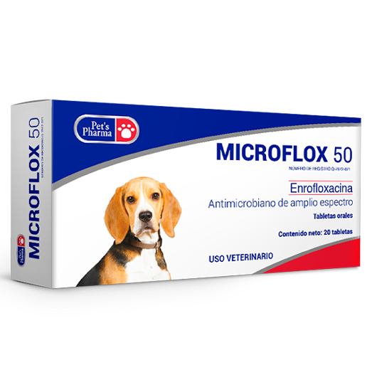 Microflox 50 mg 20 Tabletas