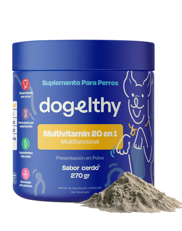 Dogelthy MULTIVITAMINICO 20 EN 1  Sabor Cerdo 270 gr ( Suplemento Nutricional )