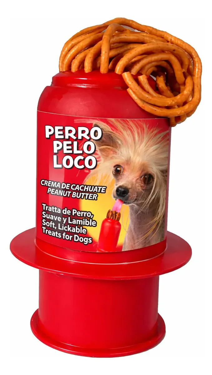 Perro Pelo Loco 28 gr ( Crema de Cacahuates para perro )