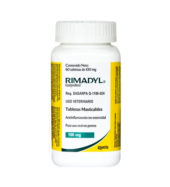 Rimadyl 100 mg - 60 tabletas masticables ( Caprofeno )