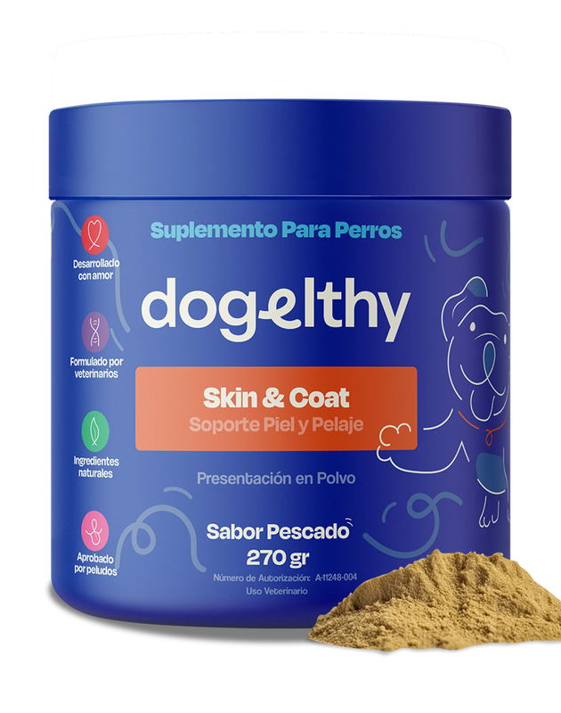 Dogelthy SKIN & COAT Sabor Pescado 270 gr ( Pelaje y Piel )