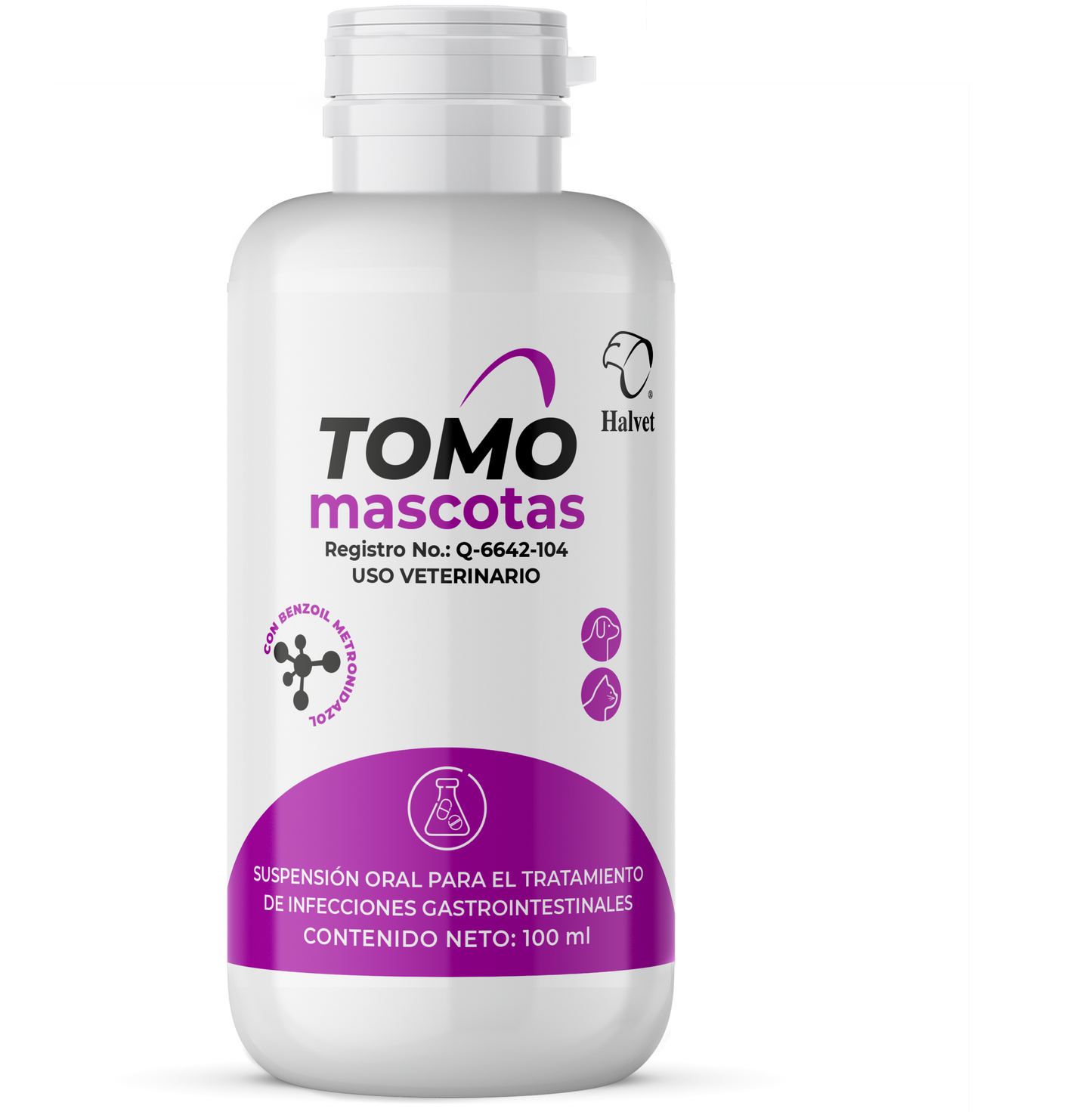 Tomo Mascotas Suspensión Oral 100 mL (antidiarréico)