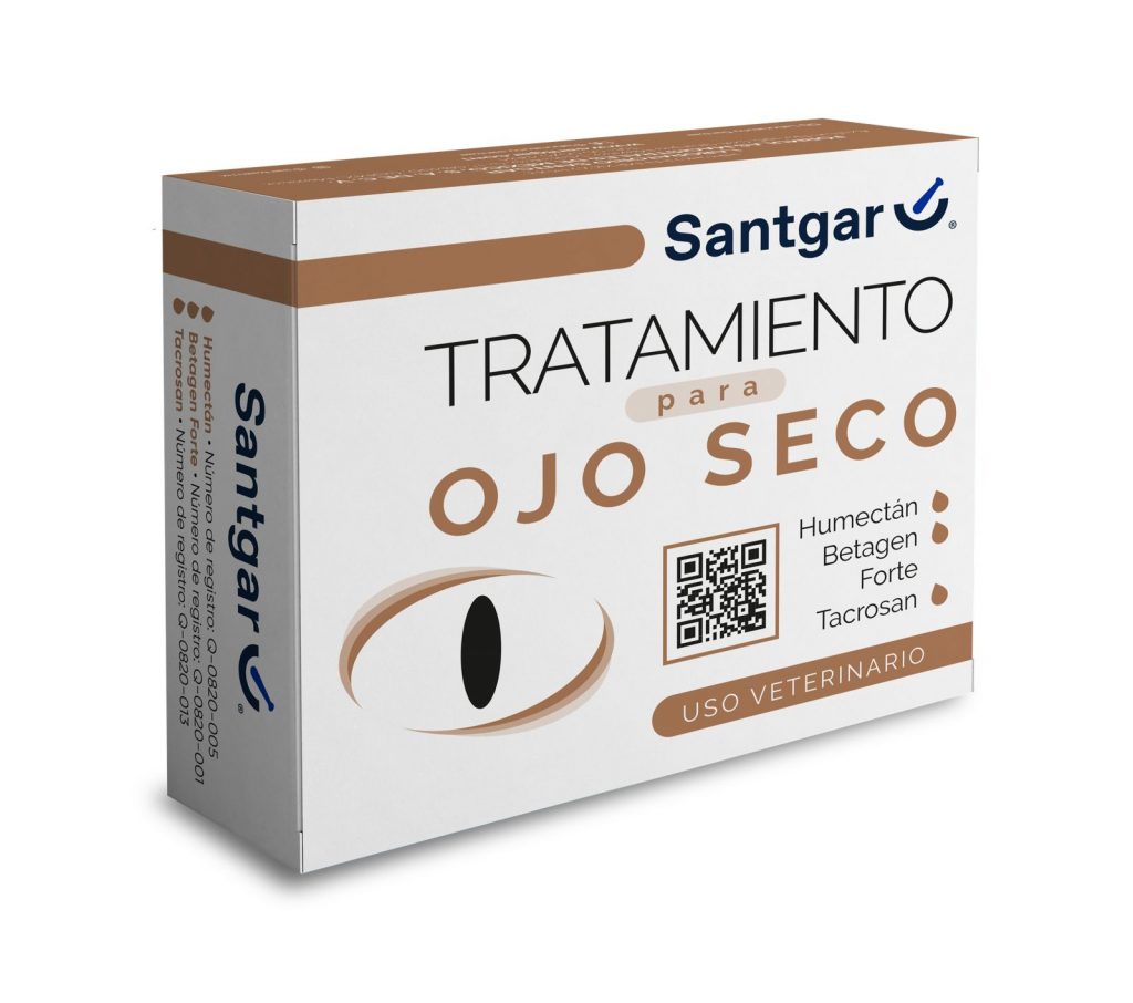 Tratamiento para ojo seco SANTGAR ( Humectan, Betagen Forte, Tacrosan )