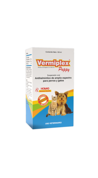 Vermiplex Puppy Suspensión 120 ml con dosificador