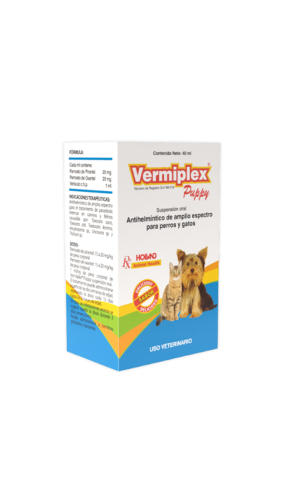 Vermiplex Puppy Suspensión 40 ml con dosificador