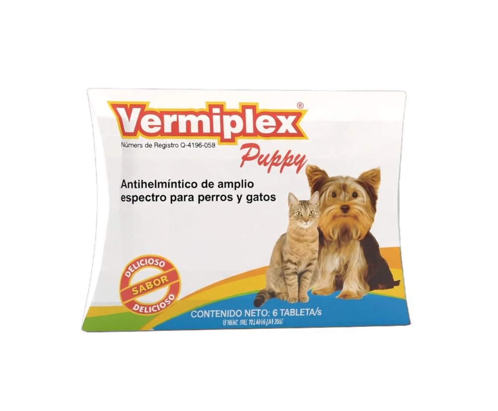 Vermiplex Puppy 5 kg cartera con 6 tabletas