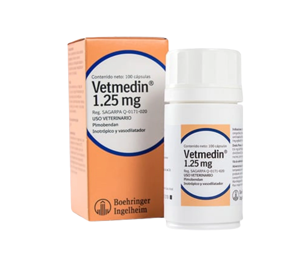 Vetmedin capsulas 1.25 mg ( pimobendan )