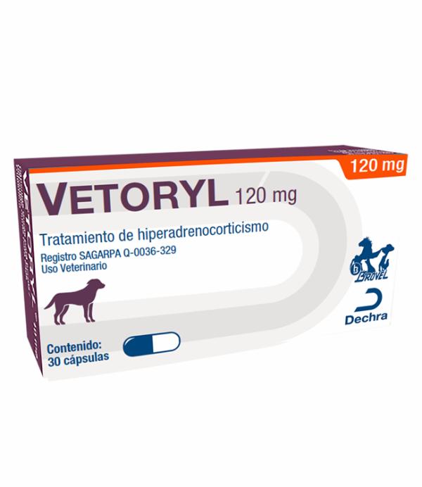 Vetoryl Capsulas 120 mg ( Trilostano) 30 Cápsulas