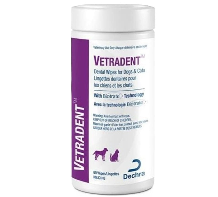 Vetradent Dental Wipes (  60 Toallitas Dentales Perro y Gato )