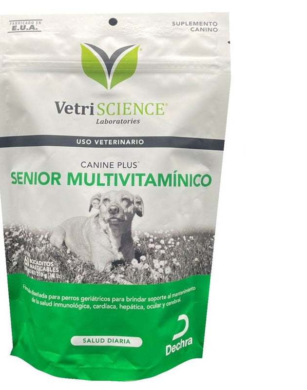 VetriSCIENCE Canine Plus Senior Multivitamínico 60 Bocaditos Masticables AGOTADO