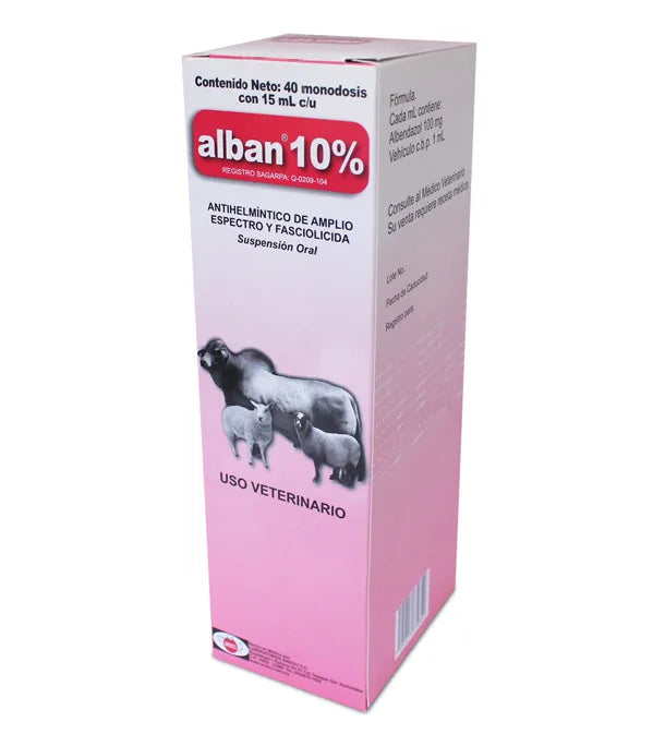 Alban 10%  Caja con 40 sobres de 15 mL