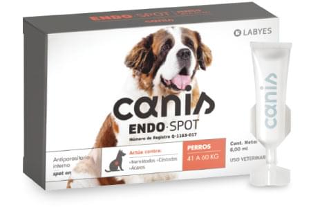 Canis Endospot Spot 41 a 60 kg ( pipeta perro para parásitos internos y ácaros) AGOTADO TEMPORALMENTE