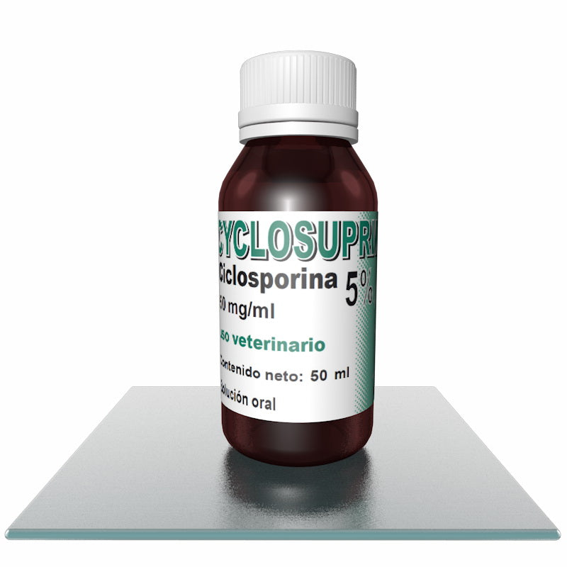 Cyclosuprim 5% Suspensión oral 50 mL ( Tratamiento para Dermatitis Atópica canina) TEMPORALMENTE AGOTADO